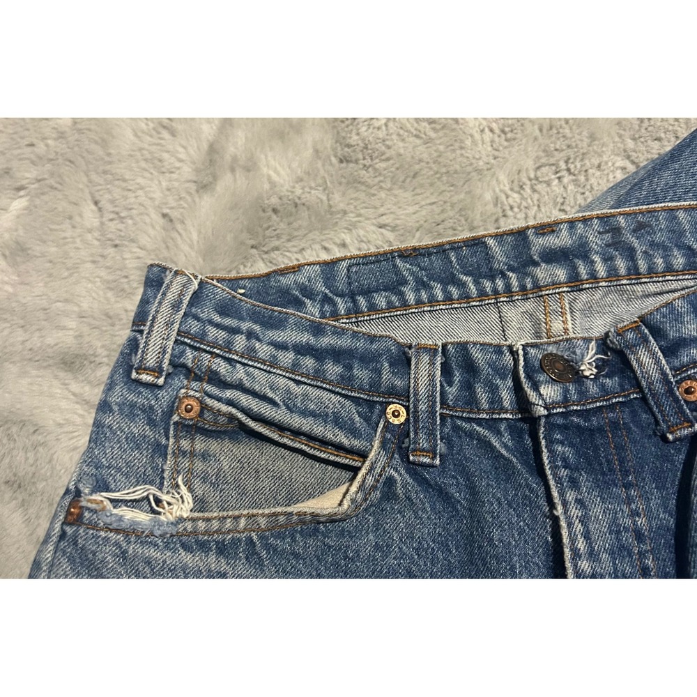 Vintage Levis 505 80s Orange Tab Jeans Mens 32x33 (fits 31x32) Made in USA - Picture 13 of 16